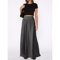 thumbnail image 6 of 2025 New Women's High-Waisted Dance Skirt, Flowy Wide-Leg Palazzo Pants with Soft Drape, Elastic Waist Skort for Casual Wear, 6 of 11