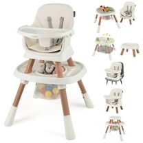 Infans 16-in-1 Baby High Chair with Activity Center Booster Seat Building Block Table