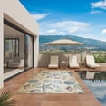 thumbnail image 3 of Summer Coastal Outdoor Rug for Patio/Deck/Porch, Non-Slip Large Area Rug 5 x 7 Ft, Marine Beach Seashell Starfish Conch Beige Indoor Outdoor Rugs Washable Area Rugs, Camping Rug Carpet Runner, 3 of 8