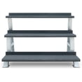 thumbnail image 2 of Kettlebell Kings Durable Adult 2-Tier Kettlebell Storage Rack with Rubber Lined Shelves, Plain Gray, 2 of 2