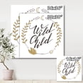 thumbnail image 4 of Designart ' Wild Child Under Arrows Circled ' Traditional Canvas Wall Art Print, 4 of 4