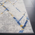 thumbnail image 3 of SAFAVIEH Odyssey Dylan Trellis Area Rug, Grey/Blue Gold, 6'7" x 6'7" Square, 3 of 8