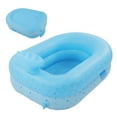 thumbnail image 4 of Inflatable Swimming Pool, PVC Kiddie Blow Up Pool Slippy Edges Cartoon Pattern Thickening  For Courtyard, 4 of 8