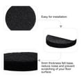 thumbnail image 4 of 50pcs Furniture Felt Pads Round 1 1/8" Self-stick Reduce Noise Chair Leg Pad Black, 4 of 7
