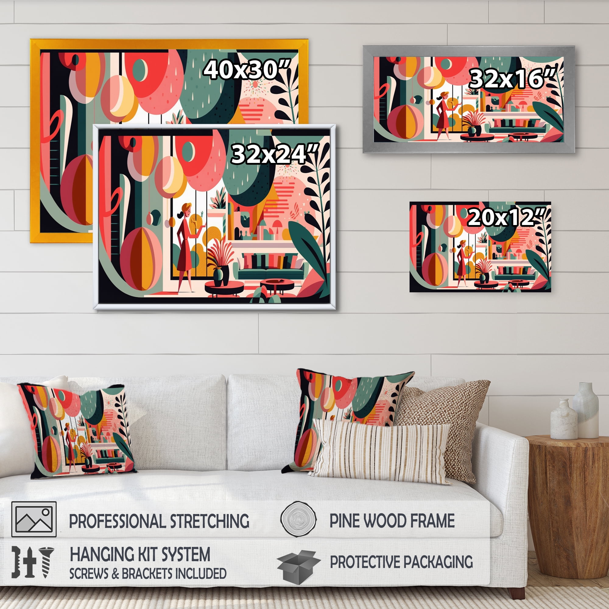 Designart Futuristic Cityscape Home I Canvas Wall Art