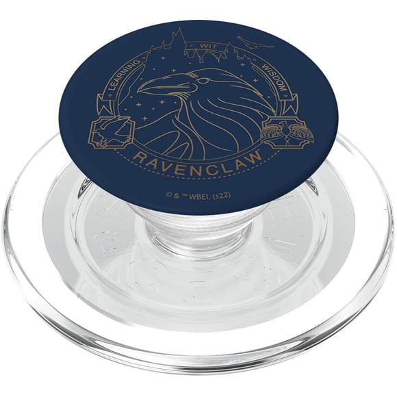 PopSockets PopGrip para MagSafe, arte lineal de Harry Potter Ravenclaw