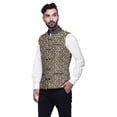 thumbnail image 2 of Atasi Geometric Printed Wedding Jackets For Men Nehru Jacket Waist Coat For Wedding & Festive Season-XX-Large, 2 of 4