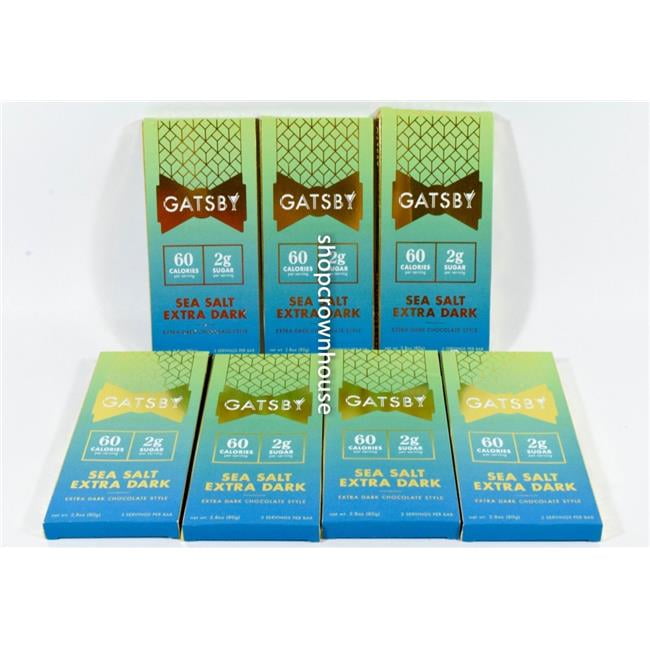 Gatsby 2.8 oz Sea Salt Extra Dark Chocolate Bar Pack of 12