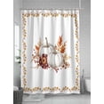 thumbnail image 5 of Fsddascl Grey Fall Shower Curtain Set - 72" x 78" Washable Bathtub Curtain with 12 Hooks, Thanksgiving Maple Leaf Harvest Botanical Waterproof Fabric Stall Shower Curtains for Bathroom/Bathtub Décor, 5 of 6
