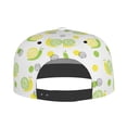 thumbnail image 5 of Flat Bill Trucker Hats for Women Men - Yellow Green Lemon Snail Adjustable Flat Baseball Cap Snapback Hats Dad Hats for Men, 5 of 7