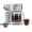 White, variant on 2-Way Programmable Coffee Maker, 12 Cup Glass Carafe And Single Serve Coffee Maker, White with Stainless Steel Accents, 49933