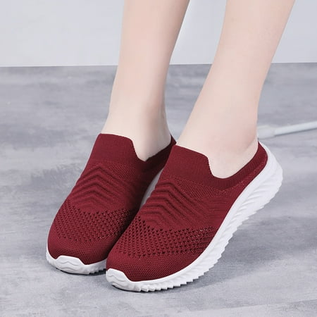 

ForestYashe Fashion Women s Casual Shoes Breathable Slip-on Wedges Outdoor Leisure Sneakers
