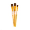 thumbnail image 3 of RCC 230 | Crafter's Choice™ 3pc Synthetic Camel Hair Flat Brush Set, 3 of 8