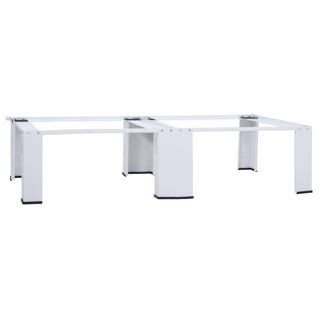 vidaXL Double Washing and Drying Machine Pedestal White