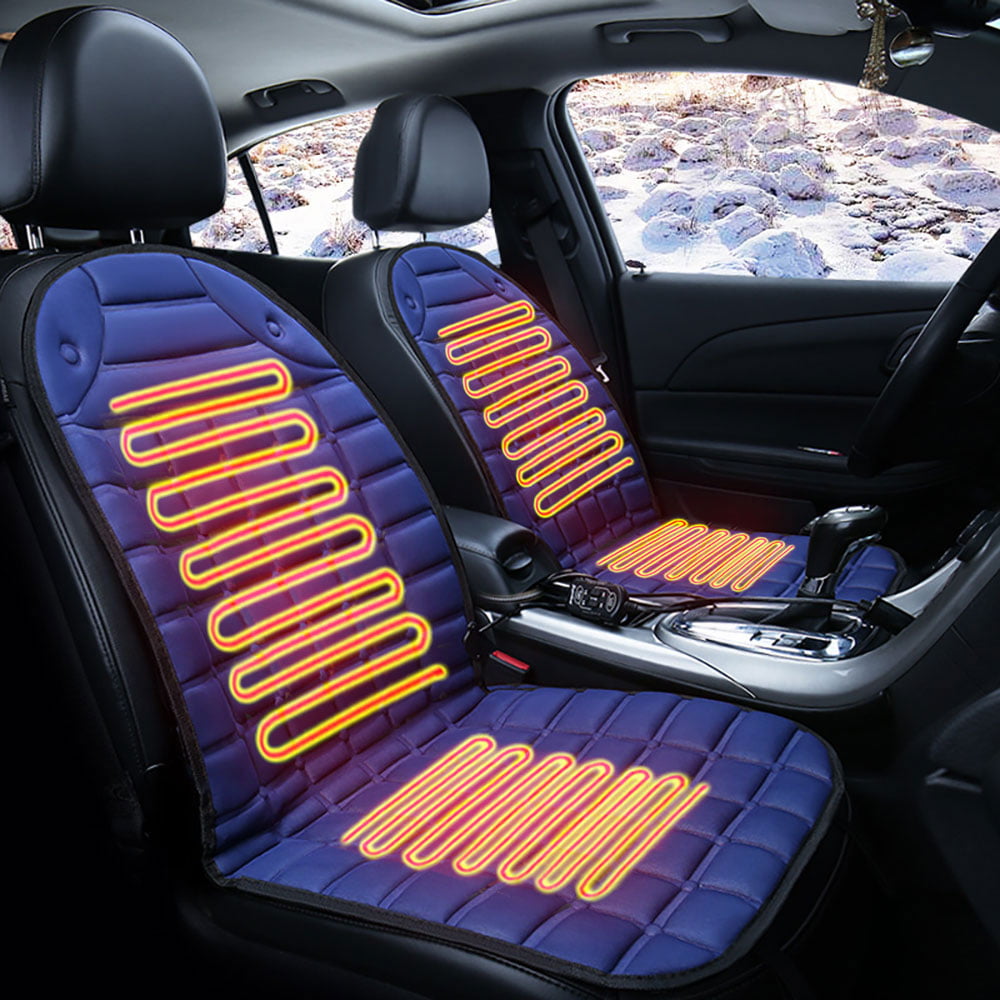 runnerequipment Heated Car Seat Cushion Office Chair Use Universal 12V Car Seat Heater Home Quick Heating Seat Cover for Car