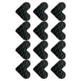 thumbnail image 1 of relayinert 12pcs/set Non Slide Grippers Multiple Shapes To Choose For Fit Non Slide Black Heart-shaped 1Set, 1 of 6