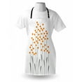 thumbnail image 3 of Flower Apron Hand Drawn Style Yellow Daisies like Flowers with Black Lines and Leaves Print, Unisex Kitchen Bib Apron with Adjustable Neck for Cooking Baking Gardening, Yellow and Black, by Ambesonne, 3 of 3
