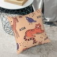 thumbnail image 6 of Square Throw Pillow Covers with Core, Tiger Deer Illustration Pillows for Sofa Beds, 16"x16", 6 of 9
