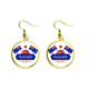 thumbnail image 1 of Australia sabor feliz bandera y estrella Ear Dangle Golden Drop Earring Jewelry Mujer Unbranded M, 1 of 3