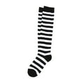 thumbnail image 4 of TIEVOSA Chaussettes Mi-Mollet à Rayures pour Femmes Chaussettes de Noël pour Femmes et Chaussettes Jusqu'aux Genoux Chaussettes à Rayures Chaussettes Chaussettes de Performance (Blanc), 4 of 4