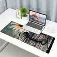 thumbnail image 6 of nygtbtfer Mouse Pad, on Wooden Personality Design Mousepad Waterproof Anti-Slip Rubber Base Office Decor Mousepad for Women Men, Laptop, Computers, Rustic White Flower 31.5x11.8 in, 6 of 6