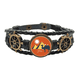 thumbnail image 1 of Egipto pirámide esfinge Camel patron Pulsera marina tejida en cuero, 1 of 4