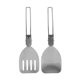 thumbnail image 2 of Espátula de acero inoxidable 304 de 2 piezas, espátula plegable para alimentos, espátula portátil para equipo de picnic al aire libre, 2 of 15