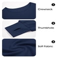 thumbnail image 5 of Solid Color Spring Fall Long Sleeve Off Shoulder Casual Crop Sweatshirt, 5 of 6