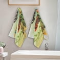 thumbnail image 4 of Hen Rooster Nest Hand Towels 2 PCS, Easter Colorful Eggs Kitchen Towel Ultra Soft and Highly Absorbent,Decorative Fingertip Face Towel for Bathroom Hotel, 28.3"x14.4", 4 of 5