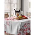 thumbnail image 6 of Red Eucalyptus Leaves Table Cloth, Summer Botanical Weeping Wooden Waterproof Tablecloth for Rectangle Tables, Reusable Washable Fabric Table Cover for Restaurant Kitchen Dining Tables 60"x84", 6 of 6