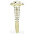 thumbnail image 4 of Unique Moments 1.50 ct Lab-Grown Round Split Shank Halo Diamond Engagement Ring 14K Yellow Gold, 4 of 7