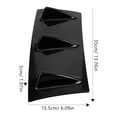 thumbnail image 2 of OULII Auto Tail Wing Decor Negro Con Aerodinámico Para Mayor Control En Velocidad, 2 of 8