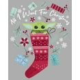 thumbnail image 2 of Boy's Star Wars: The Mandalorian Christmas The Child Stocking Stuffer  Graphic Tee Athletic Heather Medium, 2 of 5