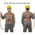 thumbnail image 2 of Working at Height Safety Harness, Half Body Rescue Rock Climbing Safety Belt Rofe Not Included, Fall Protection Aerial Work Safety Belt Kits for Working Roofing Climbing, 2 of 7