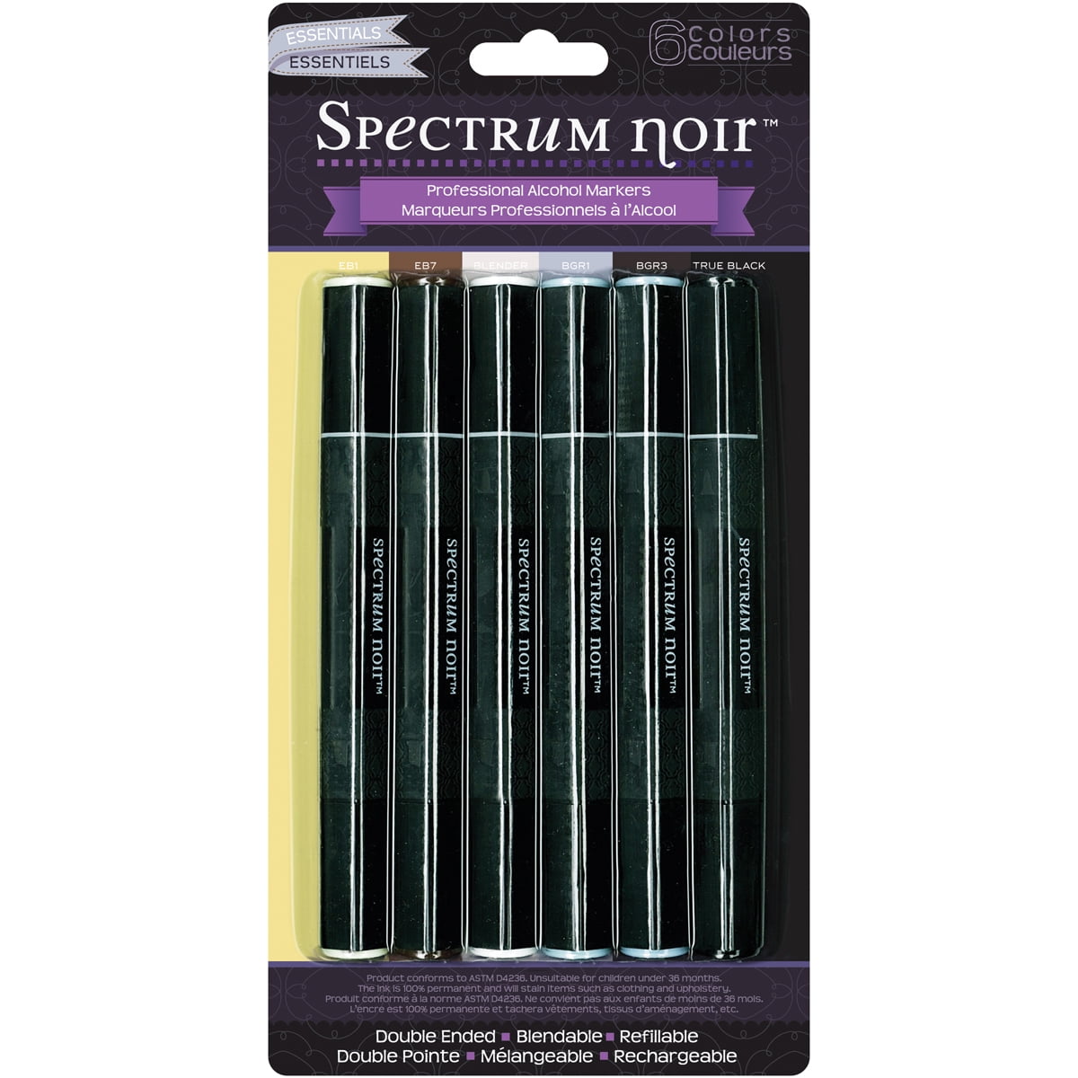 Spectrum noir alcohol markers 6 pkg essentials walmart