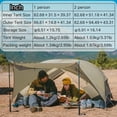 thumbnail image 4 of Tienda de campaña Naturehike Mongar UL 2025, mejora para 1 a 2 personas, 1,5 kg, 4 of 6