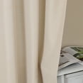 thumbnail image 5 of OVZME Bethany Light Filtering Curtains 72 Inches Long 2 Panels, Fresh Slub Faux Linen Textured Curtains for Living Room Decor, Soft Airy Farmhouse Door Curtains & Drapes, 40Wx72L Inch Linen, 5 of 5