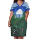 thumbnail image 3 of Vestido cóctel con bolsillo suelto ropa mujer templo gris, 3 of 7