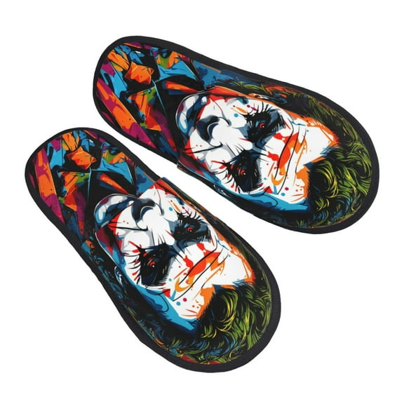 Joker Slippers for Women Men Cotton Home Slippers Soft Fleece for Indoor Outdoor