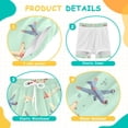 thumbnail image 3 of joogoo Airplane Retro Green Boys Swim Trunks Beach Swimsuit Shorts Boxer 8Y, 3 of 8