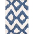 thumbnail image 5 of Hauteloom Richton Wool Living Room, Bedroom Area Rug - Transitional - Navy, Cream - 5' x 8', 5 of 7