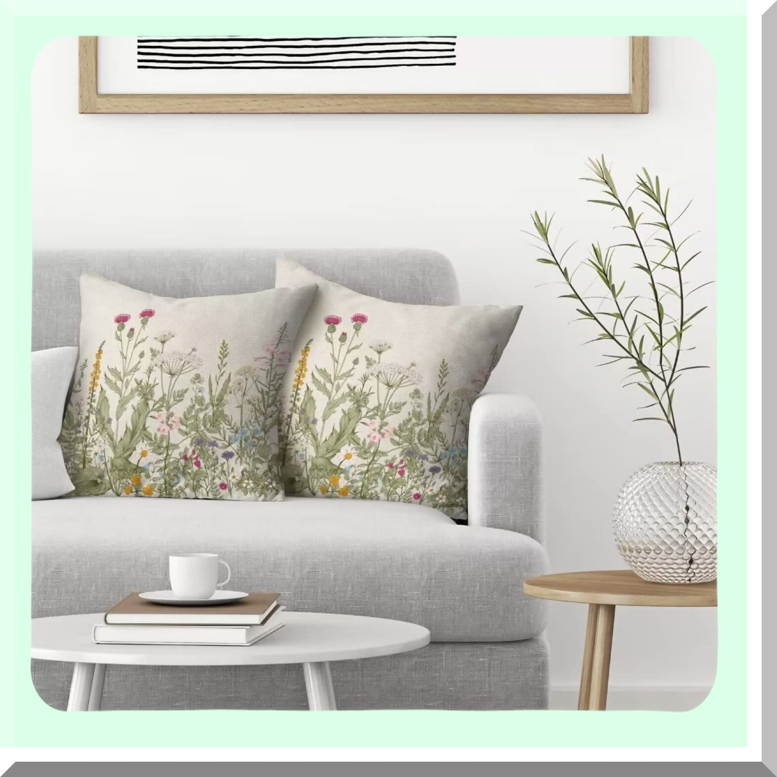 Lot De 8 Housses De Coussins De Jardin Déperlantes - 4 Housses D'assise + 4 Housses Dossier, Polyester, Noir