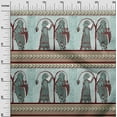 thumbnail image 2 of oneOone Silk Tabby Dusty Teal Green Fabric Women Block Sewing Craft Projects Fabric Prints By Yard 42 Inch Wide, 2 of 4