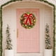 thumbnail image 5 of Christmas Wreath With Balls And Red Bowknot Christmas Garland Winter Holidays Home Front Door Decor, 5 of 7