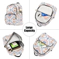 thumbnail image 5 of FORMRS Mini Backpack Purse for Women Travel Daypack Casual Shoulder Bag, Pink Mosaic Pattern, 5 of 7