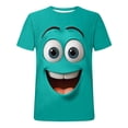 thumbnail image 4 of Funny Graphic T-Shirts for Men Crewneck Short Sleeve Tee Breathable Casual Top for Spring Summer & Outdoor Light Blue-1 4XL, 4 of 5