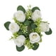 thumbnail image 2 of Anillo de vela floral artificial, corona de vela, corona de rosas pequeñas, anillo de vela de flor sintética, portavelas para cena fiesta en casa, 2 of 8