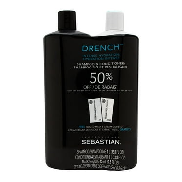 Sebastian Drench Moisturizing Shampoo and Conditioner Liter Duo  33.8 oz