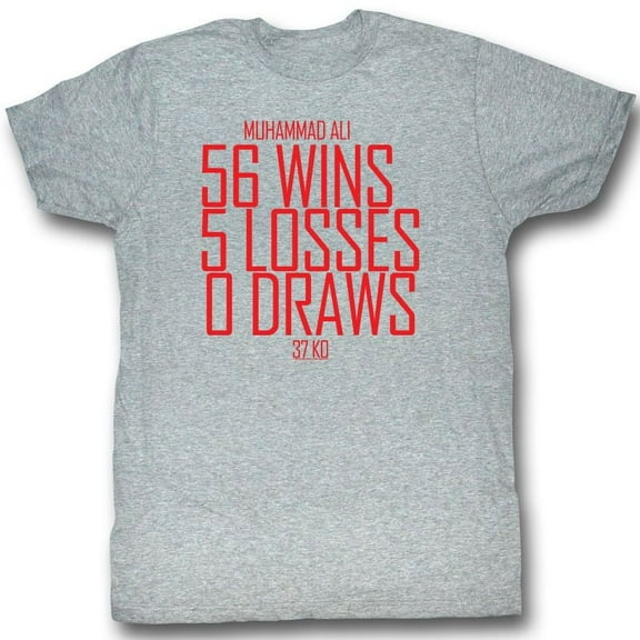 Muhammad Ali All I Do Gray Heather Adult T-Shirt 4Xl