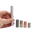 thumbnail image 2 of 5pc Equal Mass Metal Cylinders Set - Zinc, Copper, Aluminum, Tin & Lead - For Studying the Relationship Between Density & Mass - Eisco Labs, 2 of 3